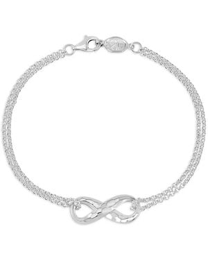 Dower & Hall Entwined Infinity Bracelet - White