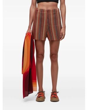 Osklen ストライプ ショートパンツ - レッド