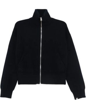 Extreme Cashmere Xtra Cute Zip-Up Cardigan - Black
