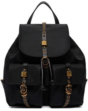 Pinko Rucksack Mit Klappentasche - Schwarz