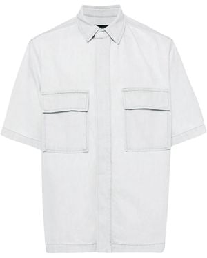 IRO Camicia Denim A Maniche Corte - Bianco