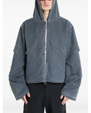 HELIOT EMIL Hooded Crinis Jacket - Blue