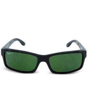 Ray-Ban Rectangular-Frame Polarized Sunglasses - Green