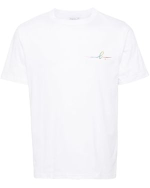 agnès b. Logo-Print Cotton T-Shirt - White