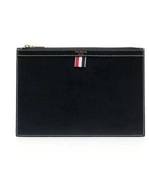 Thom Browne Smalle Leather Document Case - Black