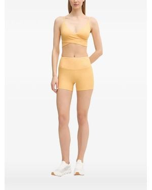 Casall Wrap-Style Sports Bra - Natural