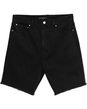 Michael Kors Frayed Denim Shorts - Black
