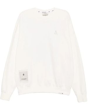 A Bathing Ape Logo-Embroidered Sweatshirt - White