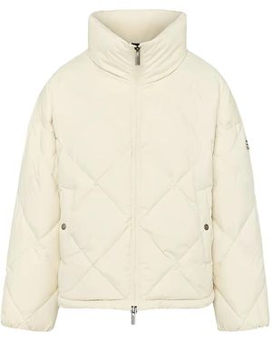 Pyrenex Quilted Turtleneck Jacket - Natural