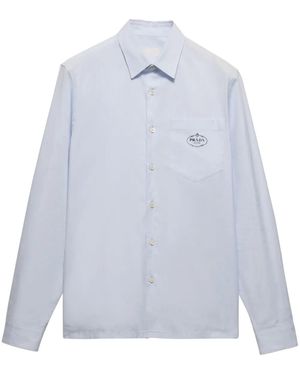 Prada Katoenen Blouse - Wit