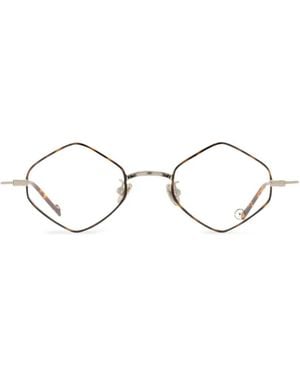 Eyepetizer Occhiali Geometrici Leopard - Bianco