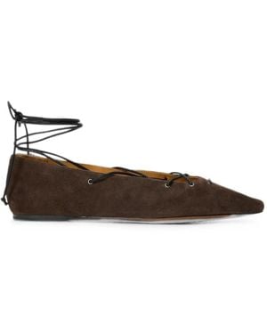 Polo Ralph Lauren Suede Ballet Flats - Brown