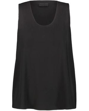 DR. HOPE Scoop-Neck Sleeveless Top - Black