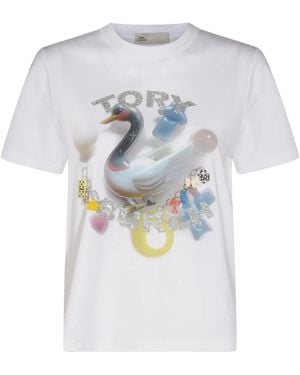 Tory Burch Tb X Bonbon Candy Logo T-Shirt in White | Lyst