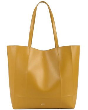 TOTEME Roam Leather Tote Bag - Natural