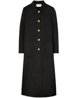 Tory Burch ブラッシュド コート - ブラック