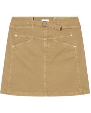 Closed Minirock mit Gürtel - Natur