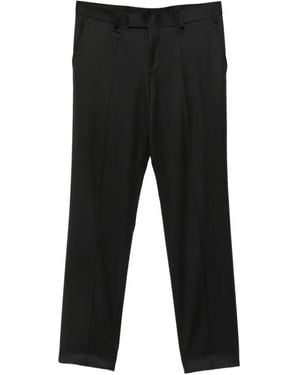 BOSS Virgin Wool Tailored Pants - Black