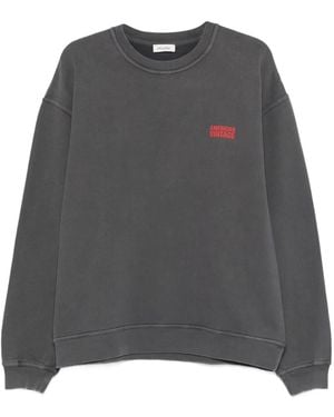 American Vintage Logo-detail sweatshirt - Gris