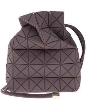 Issey Miyake Small Wring Clay Geometric-Pattern Shoulder Bag - Purple