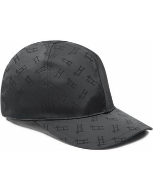 Herno Monogram-Print Baseball Hat - Black