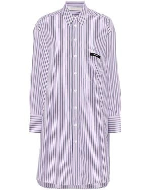 Palm Angels ストライプ シャツドレス - パープル