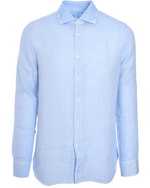 120% Lino Linen Shirt - Blue