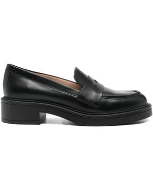 Stuart Weitzman Klassische Penny-Loafer - Schwarz