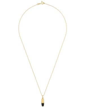 True Rocks Small Pill Pendant Necklace - White