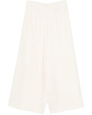 Dusan Elasticated-Waist Trousers - White