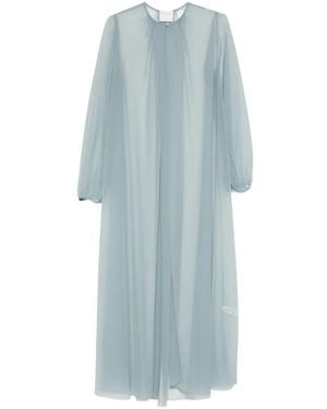 forte_forte Long-Sleeve Coat - Blue