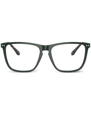 Polo Ralph Lauren Tortoiseshell-Effect Squared-Frame Glasses - Black