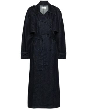 Frankie Shop Nikola デニム トレンチコート - ブルー