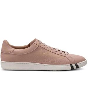 Bally Baskets En Cuir Grainé - Rose