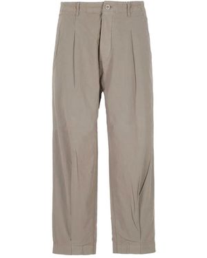 Applied Art Forms Pleated Wide-Leg Trousers - Grey