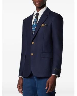 Versace Wool Blazer - Blue