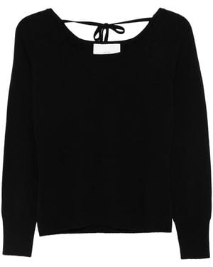 Vanisé Tie-Detail Knitwear - Black