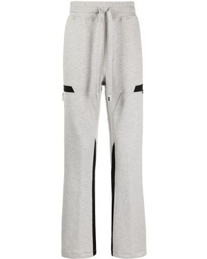 NAHMIAS Panelled Straight-Leg Trousers - Grey