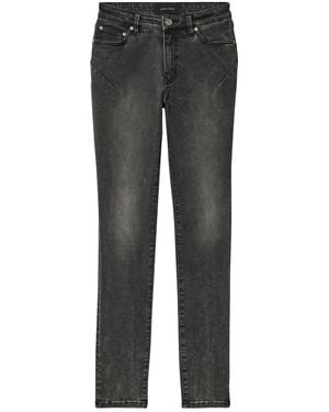 Purple Brand ミッドライズ スキニージーンズ - グレー