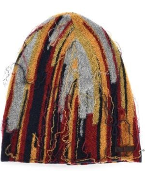 DSquared² Logo-Patch Beanie Hat - Brown