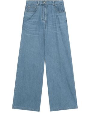 Juun.J High-waisted wide-leg jeans - Azul