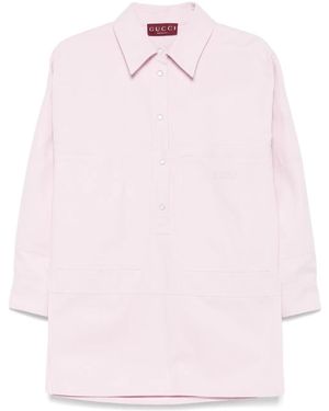 Gucci キャンバス オーバーシャツ - ピンク