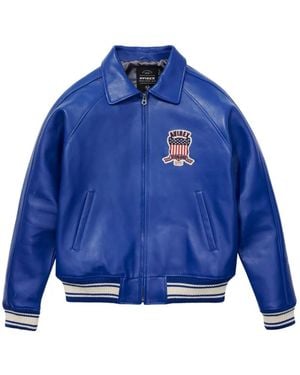Our Legacy Chaqueta Con Parche Del Logo - Azul