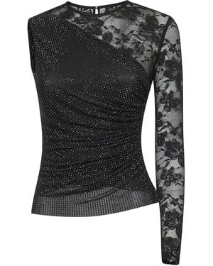 Self-Portrait Top - Black
