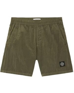 Stone Island ロゴ トランクス水着 - グリーン