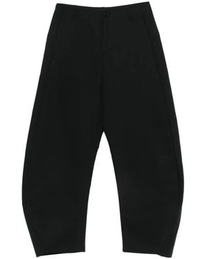 Amomento Curved-Seam Trousers - Black