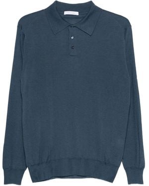Cruciani Cashmere Blend Polo Shirt - Blue