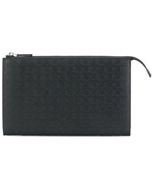 Ferragamo 'Gancino' Clutch - Schwarz
