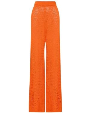 CAMILLA Wide Flare Trousers - Orange