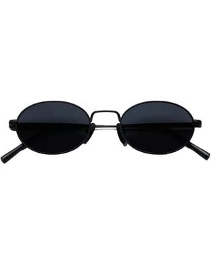 Chimi Titan Oval-Frame Sunglasses - Black